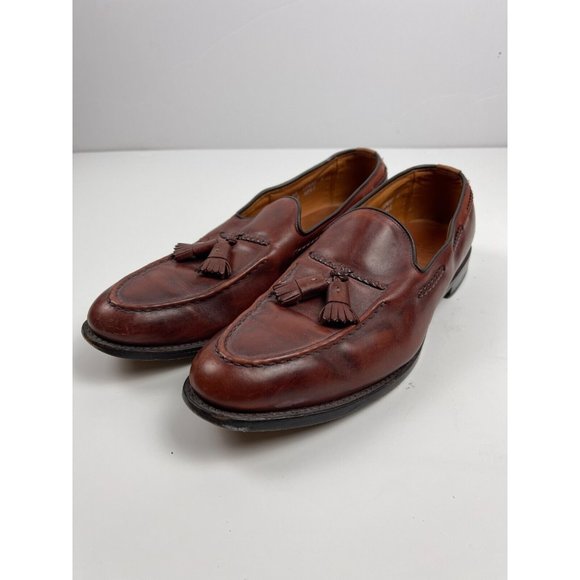 Allen Edmonds Other - Allen Edmonds Brookwood Brown Moc Toe Leather Tassel Loafer Mens 13 AA